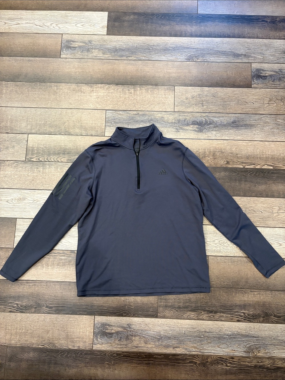adidas Men's Dark Grey Half-Zip Training Top